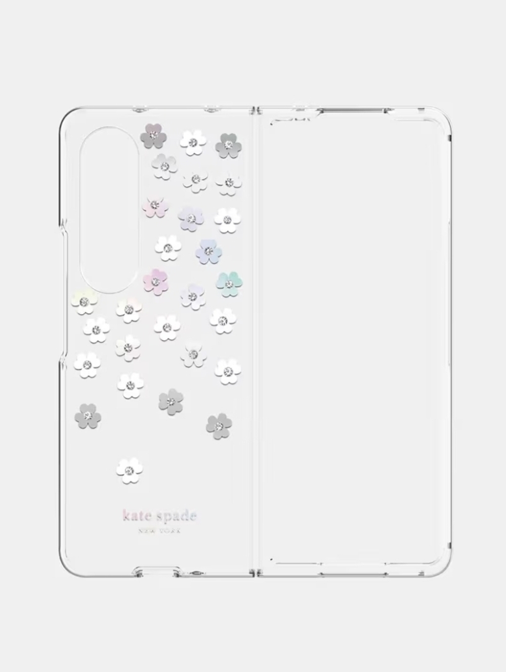 KATE SPADE Floral Crystal Accent Phone Case for Samsung Galaxy Zfold 4 Phone